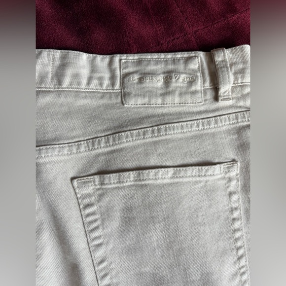 Ermenegildo Zegna Cream Denim Pants - Picture 4 of 11